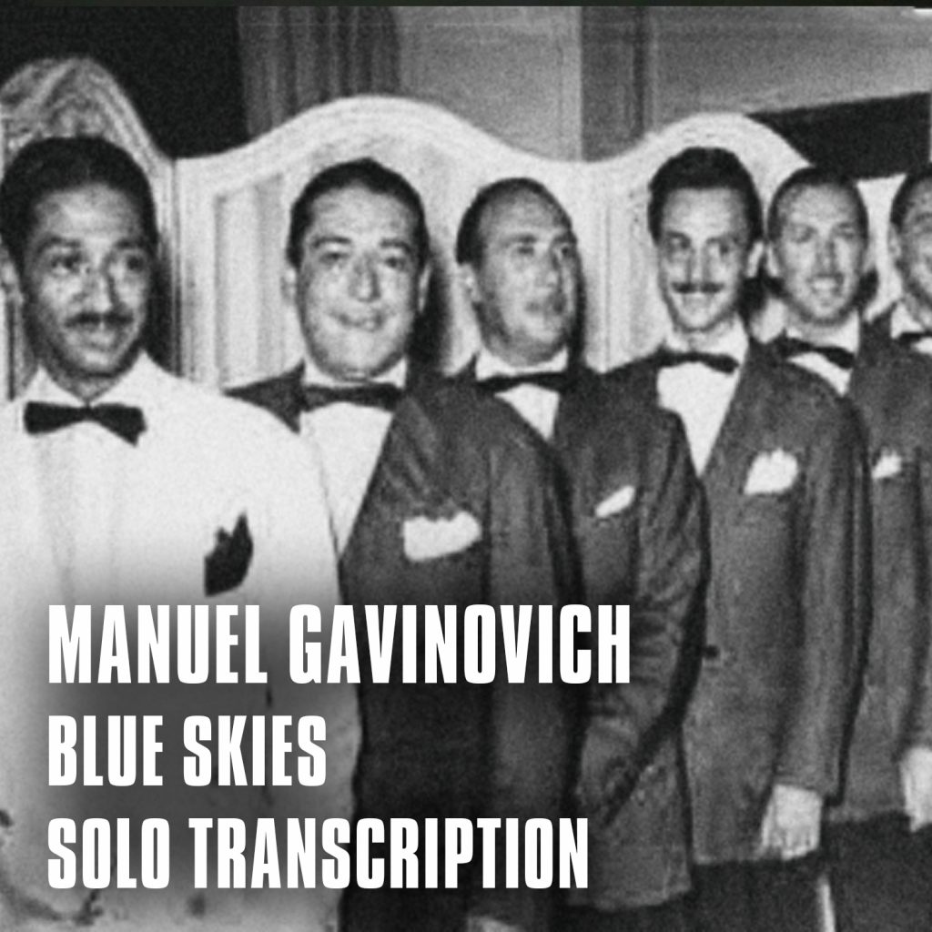 Manuel Gavinovich Blue Skies Solo Transcription Jazz Violin Playground