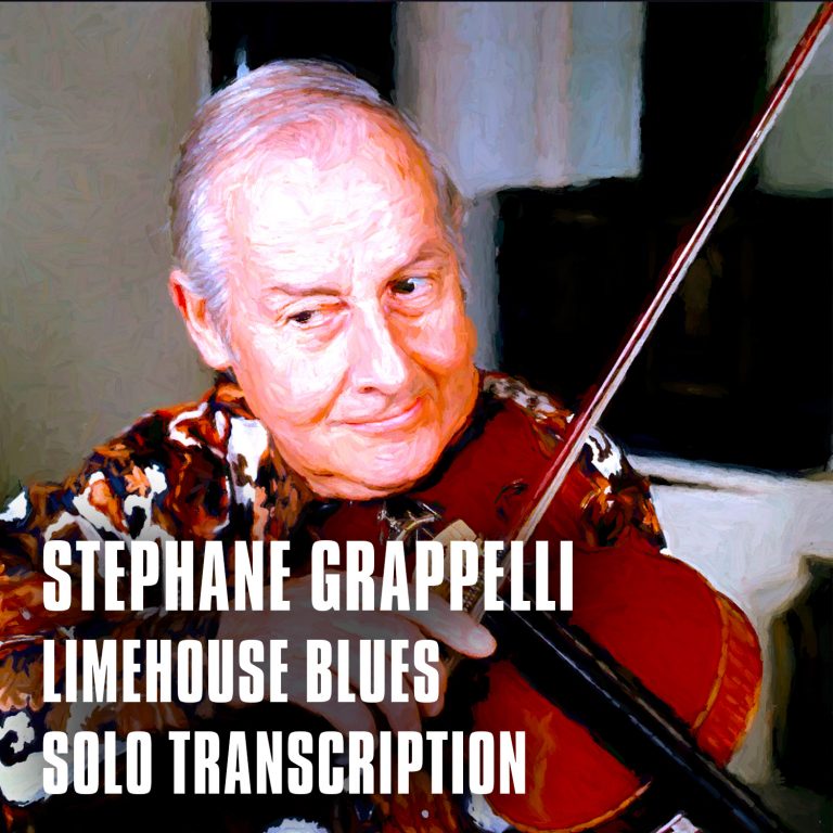Stephane Grappelli Limehouse Blues Solo Transcription Jazz Violin